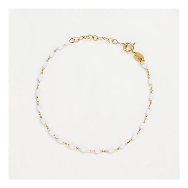 Bracelet " Amada Blanc" Or Jaune 375/1000