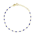 Bracelet " Amada Bleu" Or Jaune 375/1000