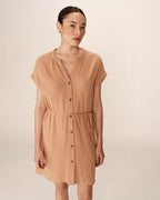 Robe Courte Rozana - Camel