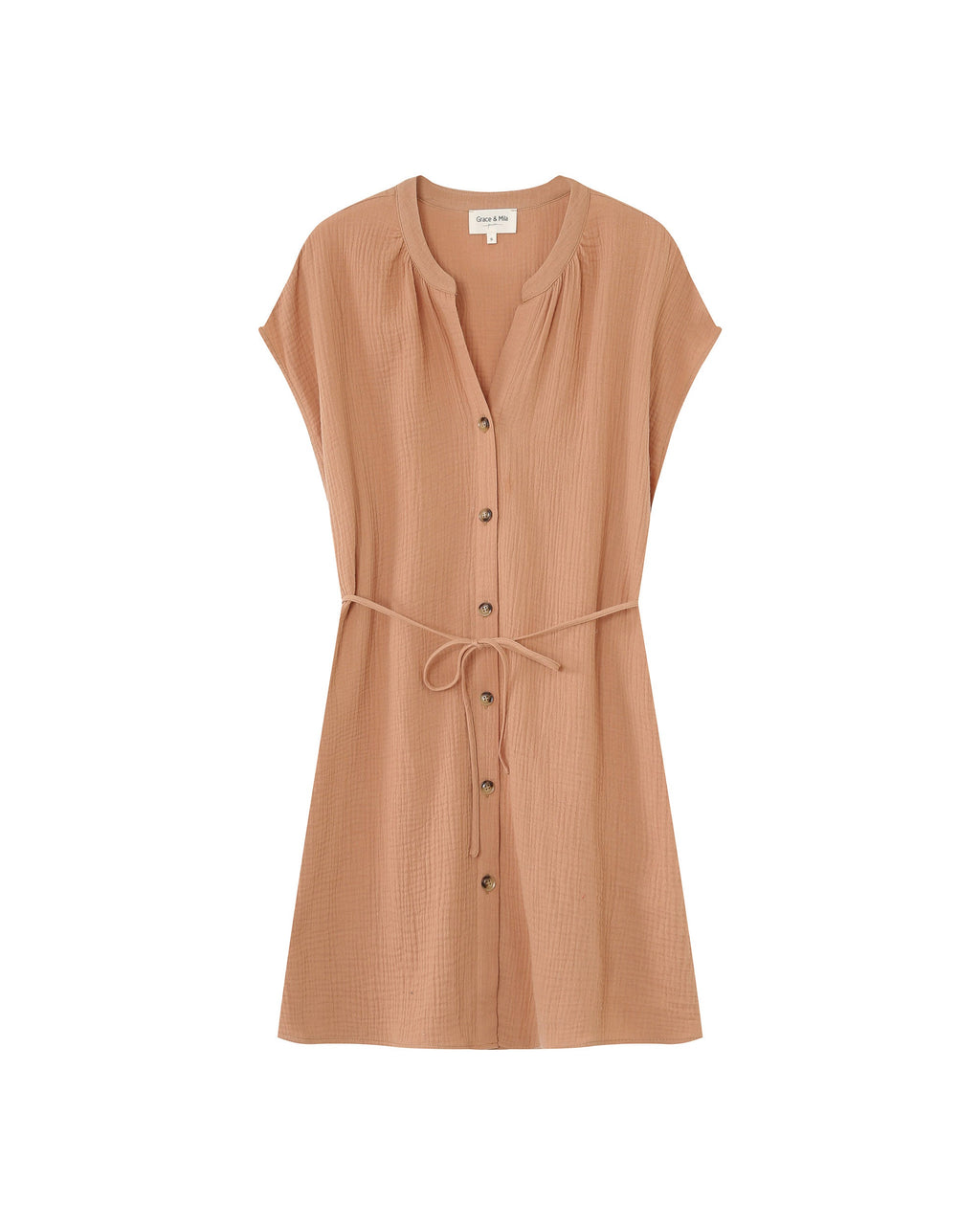 Robe Courte Rozana - Camel