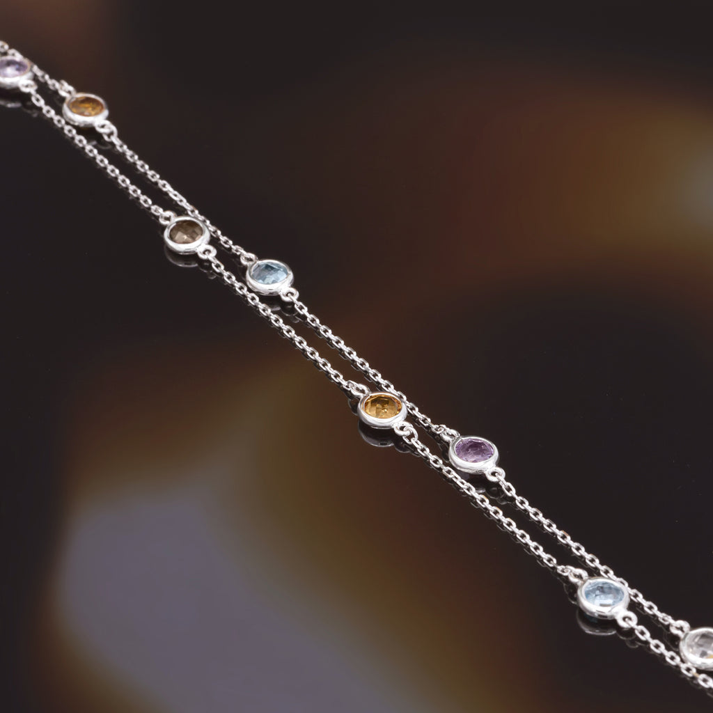 Pulsera “Colormix” Oro blanco 3.19Ct/7