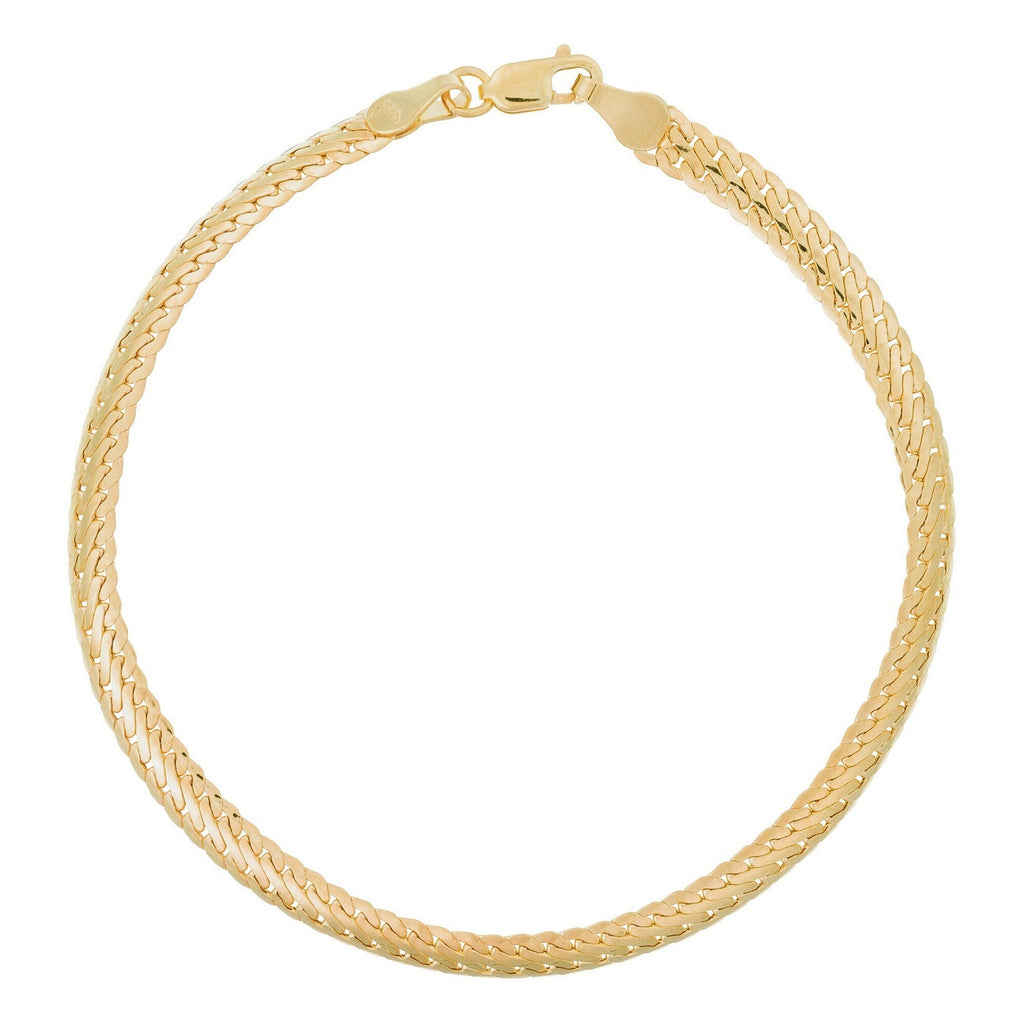 Compact “Guaya” Bracelet – 375/1000 Yellow Gold