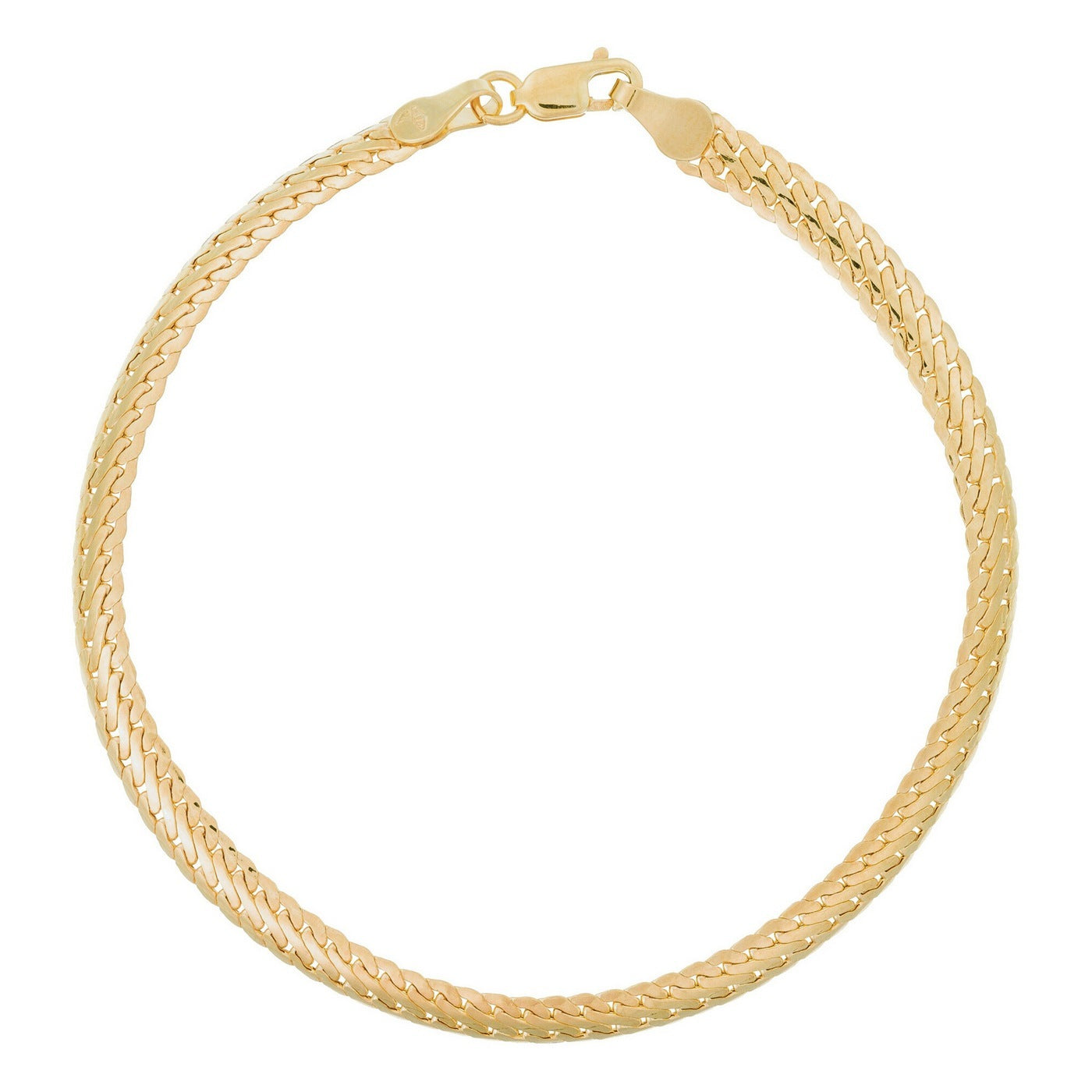 Compact “Guaya” Bracelet – 375/1000 Yellow Gold