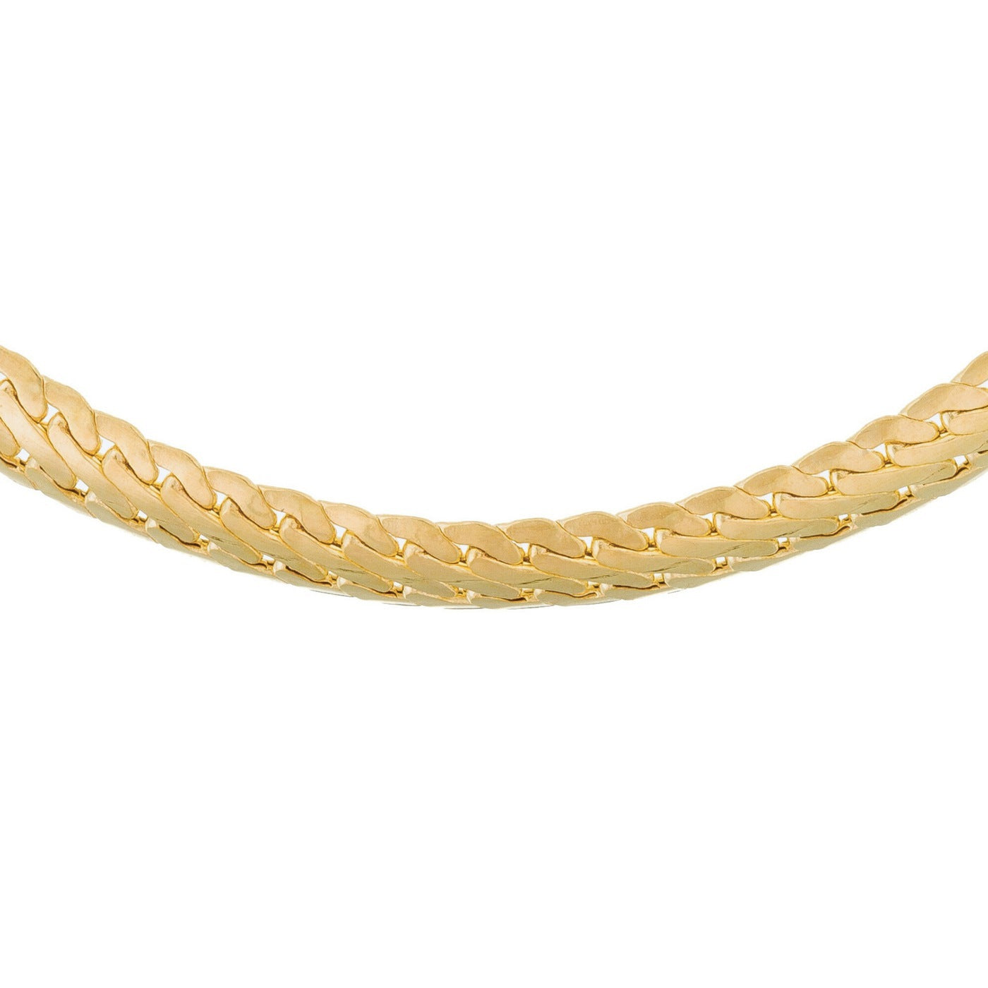 Compact “Guaya” Bracelet – 375/1000 Yellow Gold