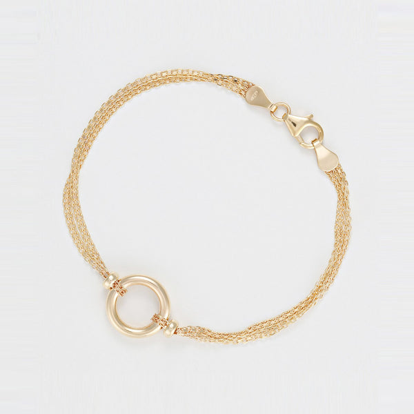 Bracelet "Rounda" Or Jaune 375/1000