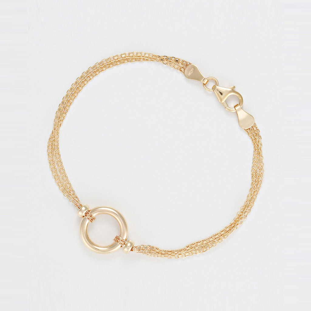 "Rounda" Bracelet - 375/1000 Yellow Gold
