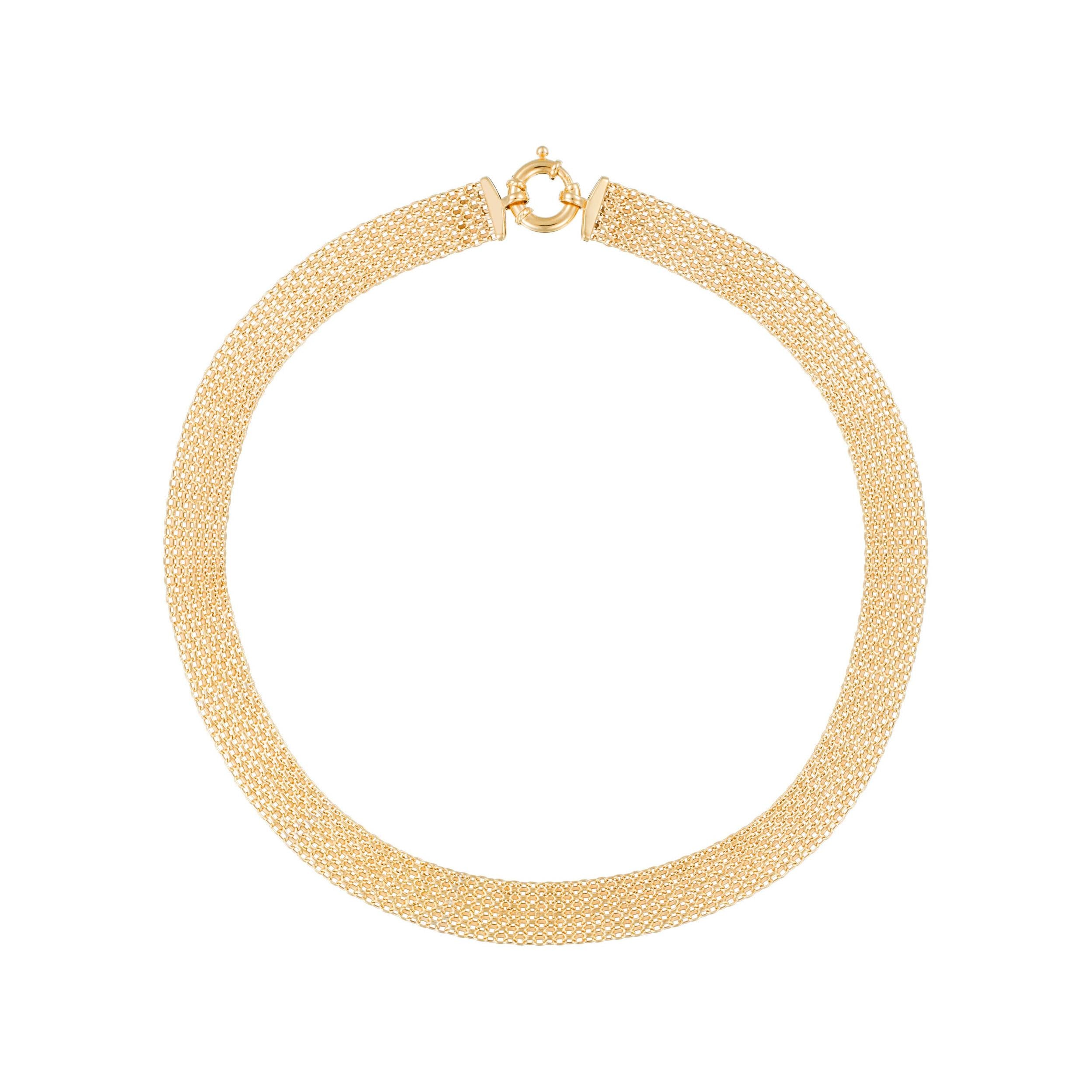 Bracelet "Maille Calera Fermoir Bouée" Or Jaune 375/1000