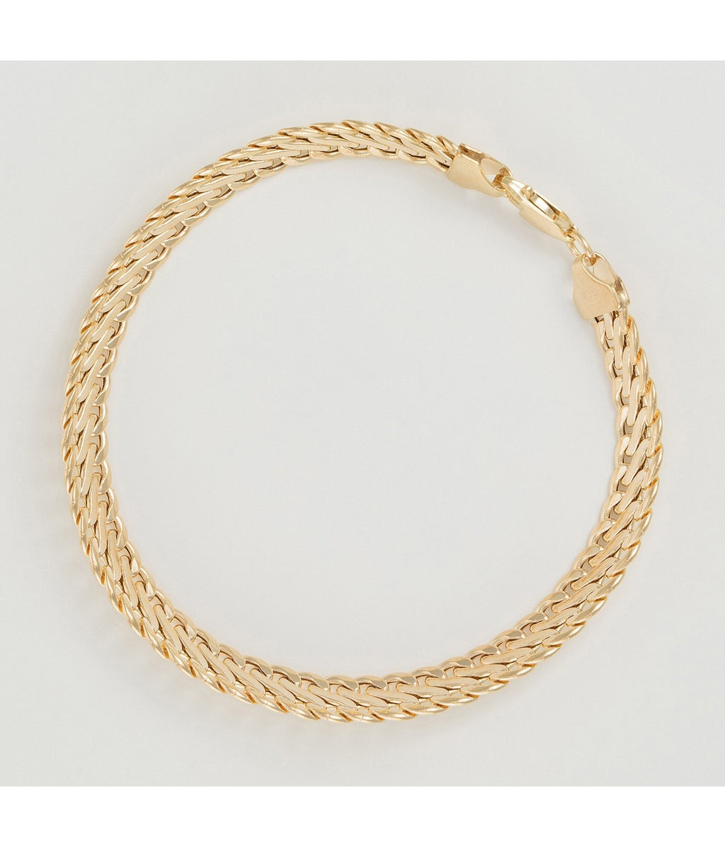 "Calera Mesh Buoy Clasp" Bracelet - 375/1000 Yellow Gold
