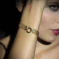 "Calera Mesh Buoy Clasp" Bracelet - 375/1000 Yellow Gold