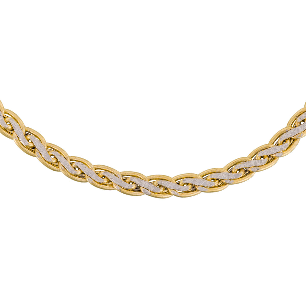 Bracelet Maille "Golya" Or Bicolore 375/1000