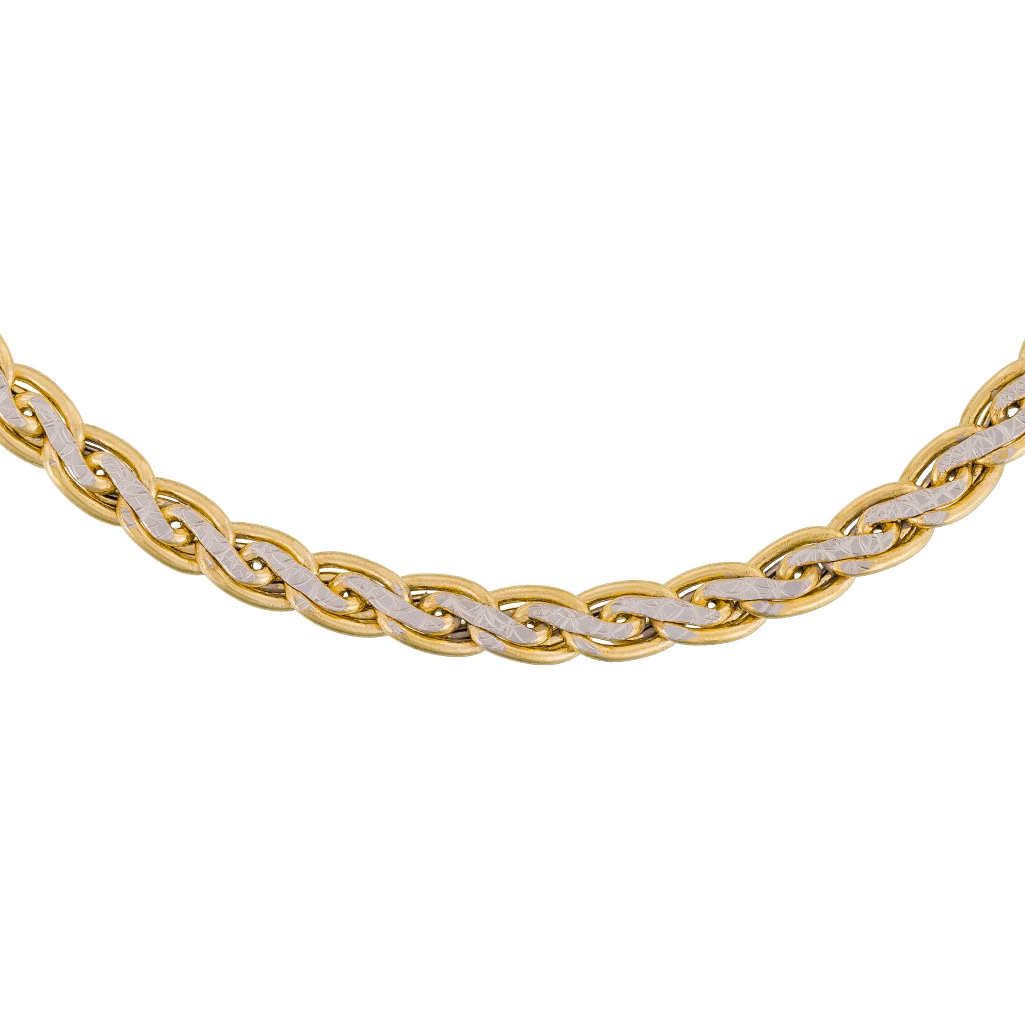 Bracelet Maille "Golya" Or Bicolore 375/1000