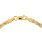 Bracelet Maille "Golya" Or Bicolore 375/1000