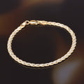 Bracelet Maille "Golya" Or Bicolore 375/1000