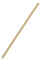 Bracelet Maille "Golya" Or Bicolore 375/1000