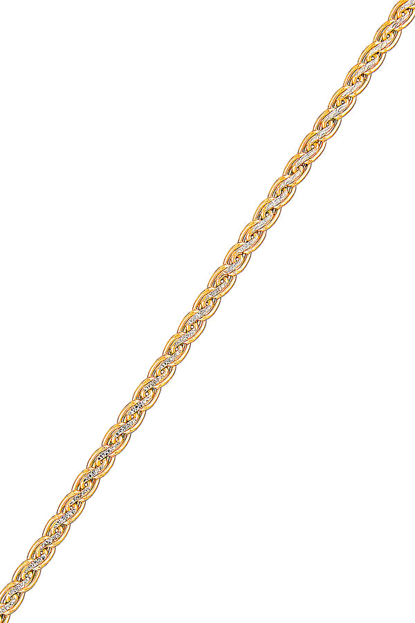 Pulsera Malla "Golya" Oro Bicolor 375/1000