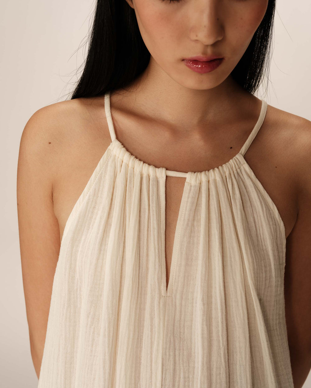 Robe Longue Rubis - Ecru