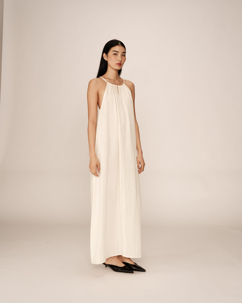 Robe Longue Rubis - Ecru