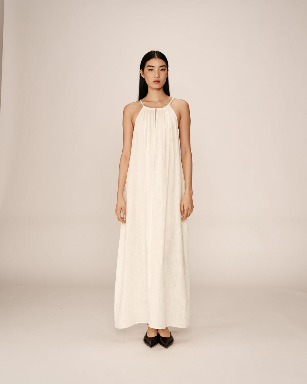 Robe Longue Rubis - Ecru