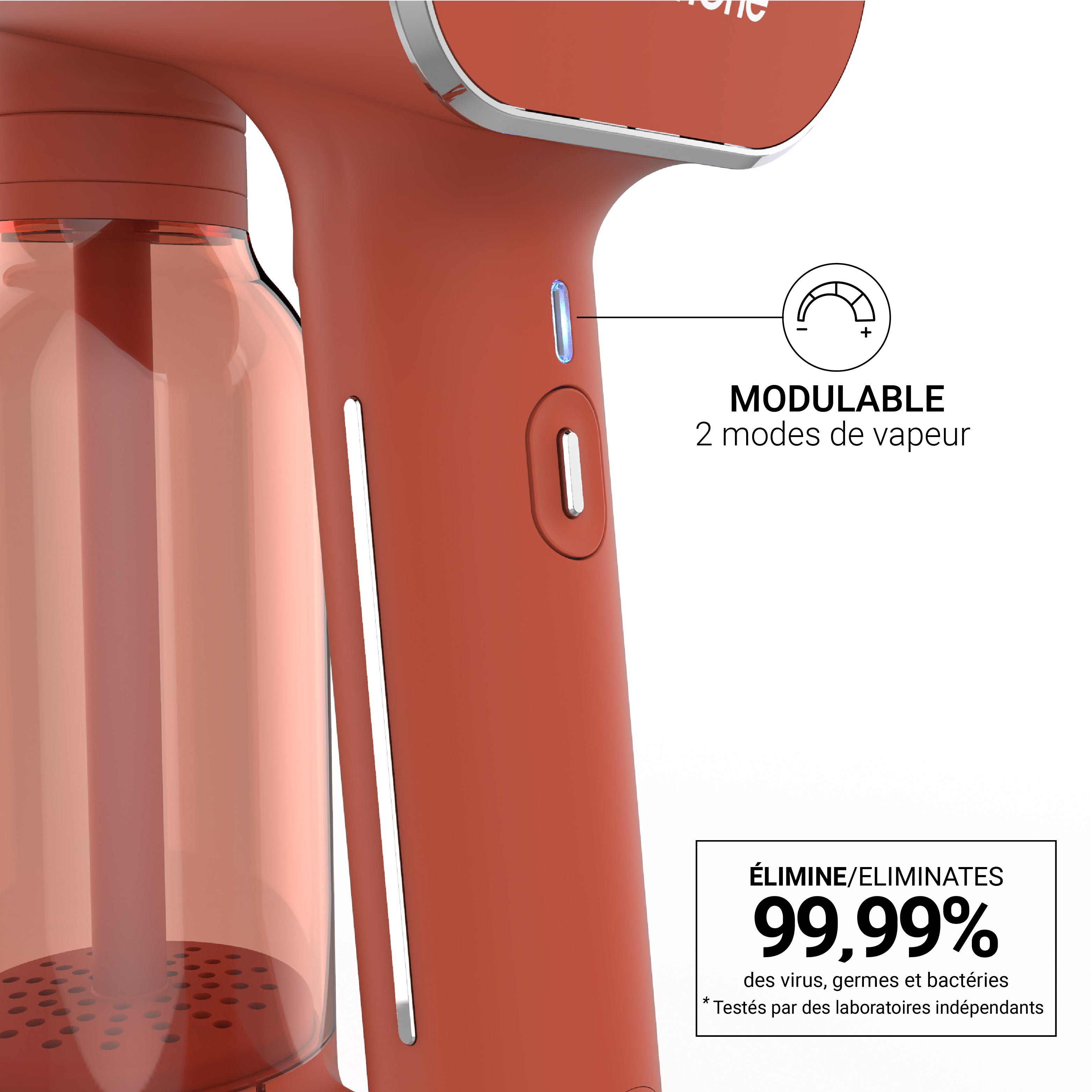 Handheld Steamer - Karl XL Rust400 - Terracotta