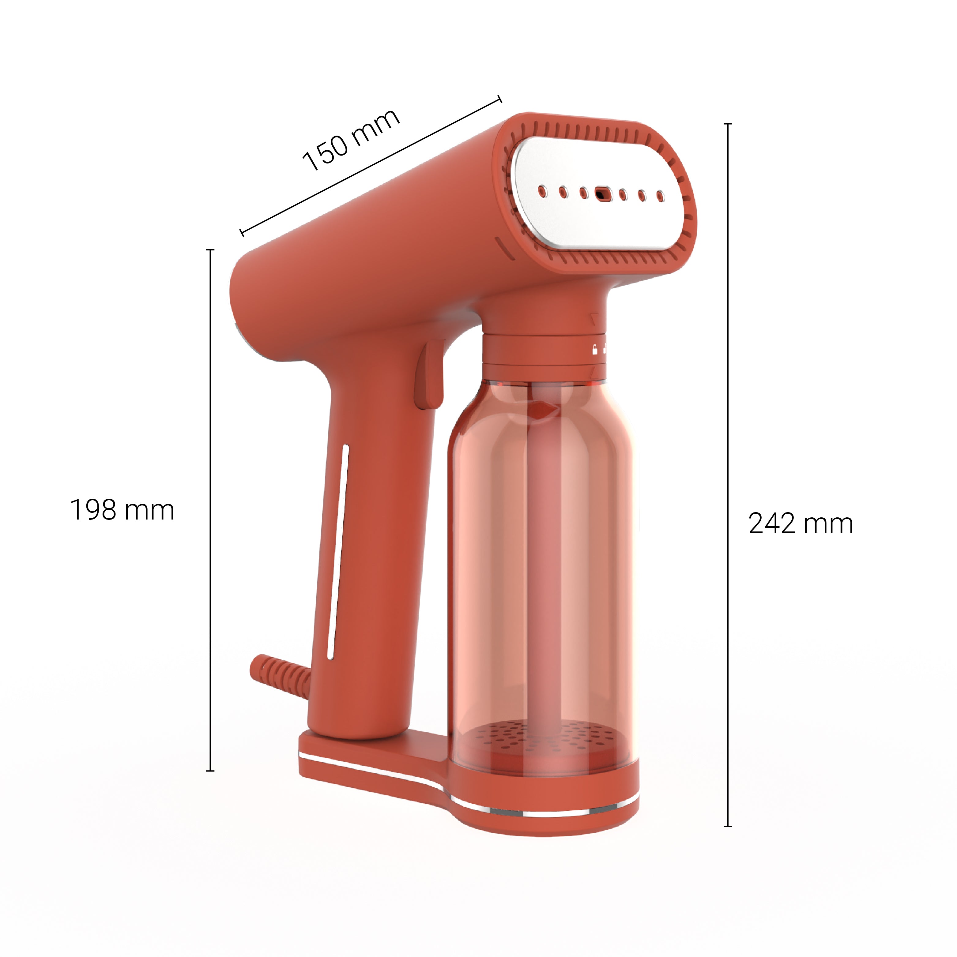 Handheld Steamer - Karl XL Rust400 - Terracotta