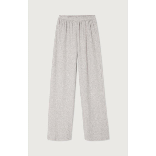 Pantalón de chándal recto - Gris claro jaspeado - Mujer