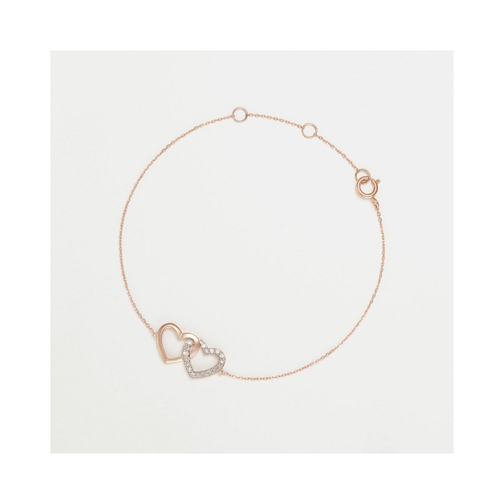 Pulsera “Nunca Sin Ti” Diamantes 0.113/18 – Oro Rosa 375/1000