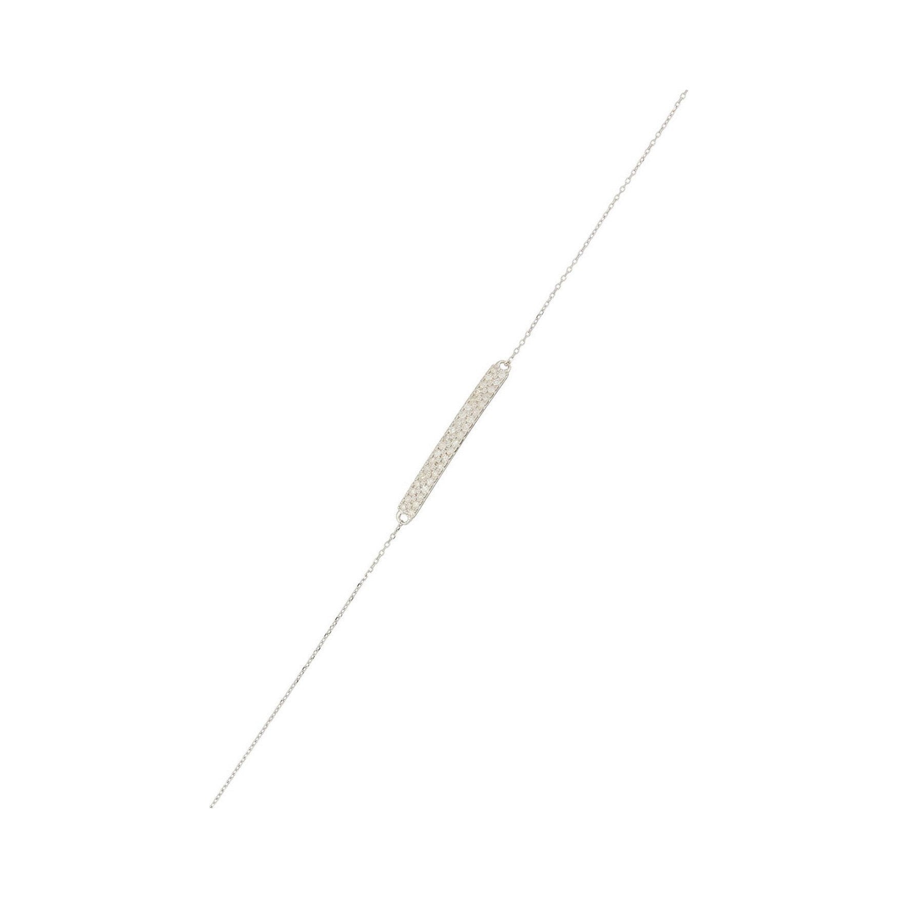 Pulsera "Bunbury" D 0,17/38 - Oro blanco 375/1000