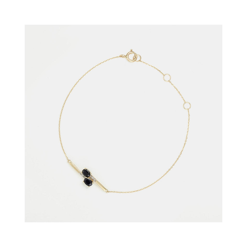 Pulsera "Cayagan" D 0,033/6 & Sa0,5/2 - Oro Amarillo 375/1000