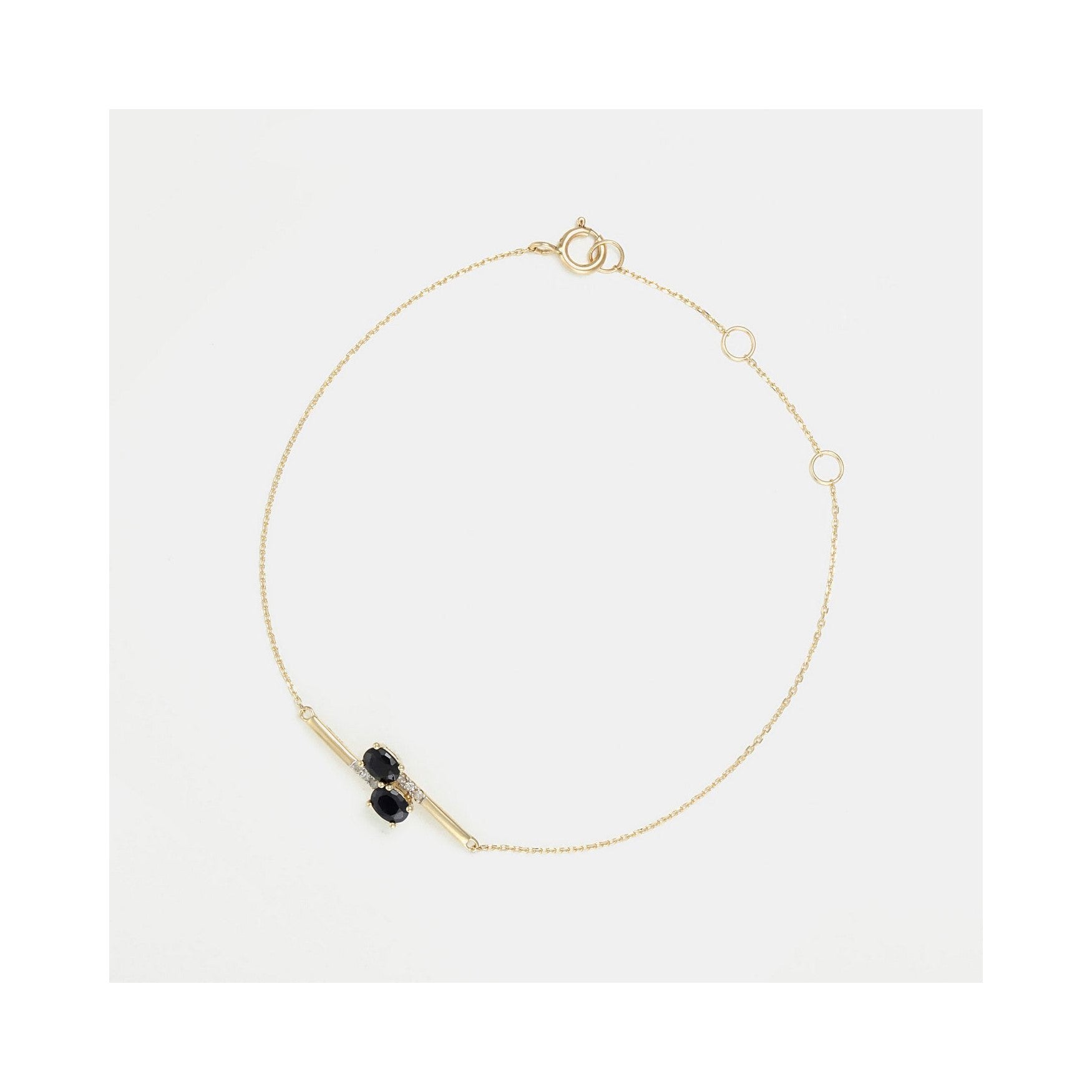 Pulsera "Cayagan" D 0,033/6 & Sa0,5/2 - Oro Amarillo 375/1000