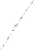 “Mantola” bracelet D 0.082/12 Green agathe 0.8/11