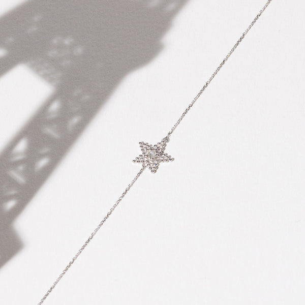 "Stars" Bracelet D0.047/1 - 375/1000 White Gold