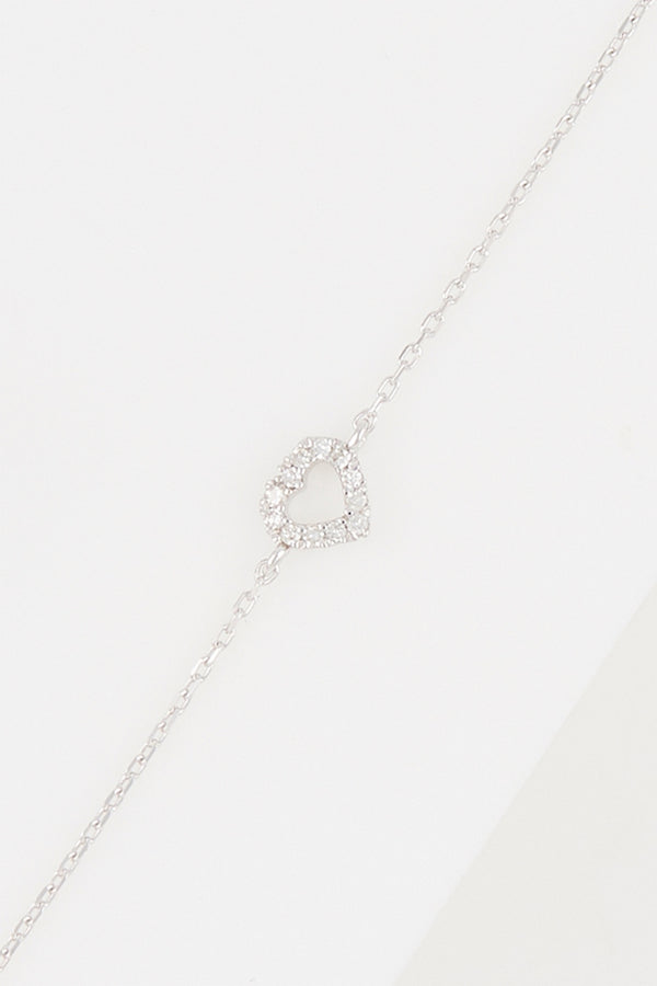 "Lovia" Bracelet D0.05/12 - 375/1000 White Gold