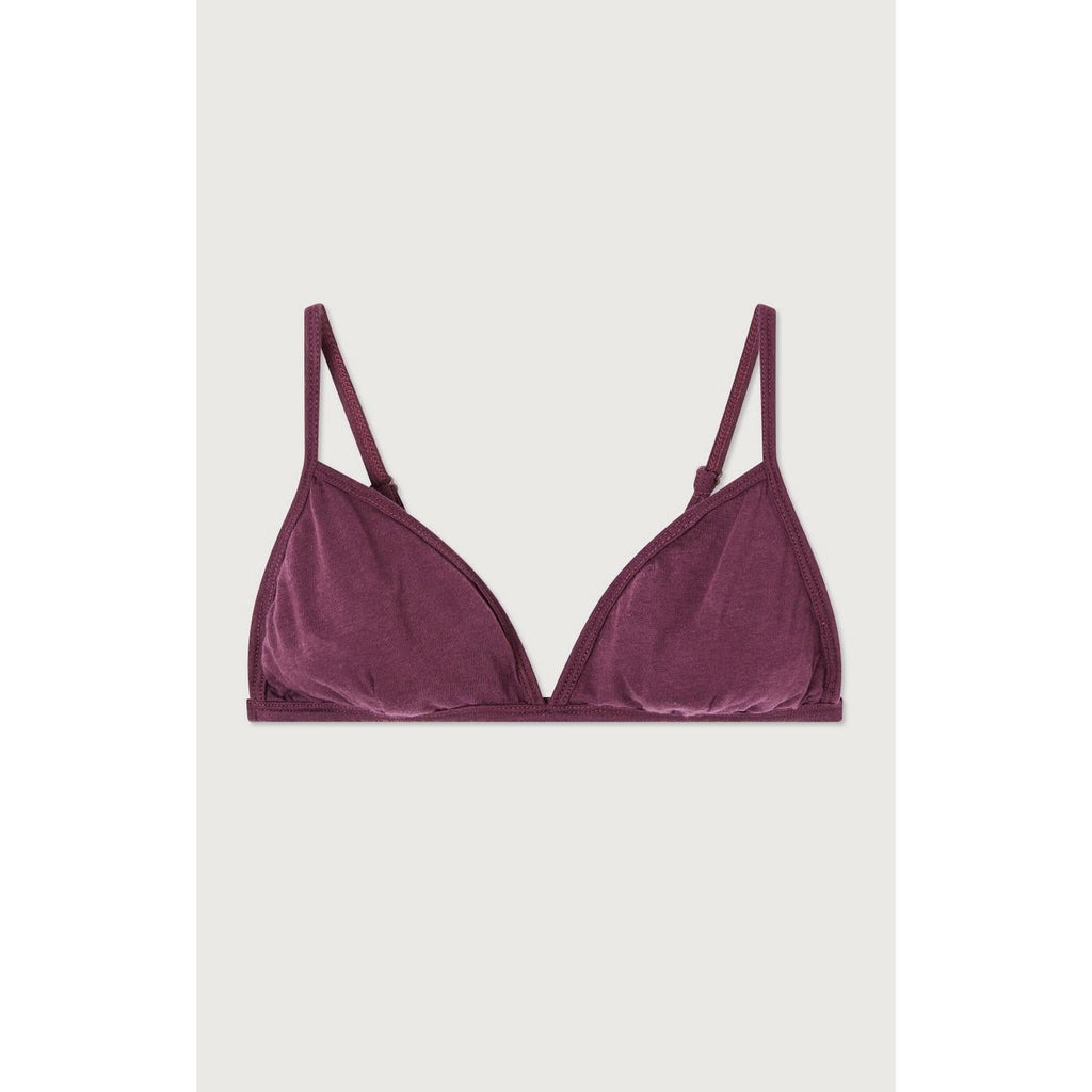 Thin-Strap Bra - Raisin - Women