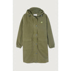 Straight Mid-Length Parka - Khaki - Women