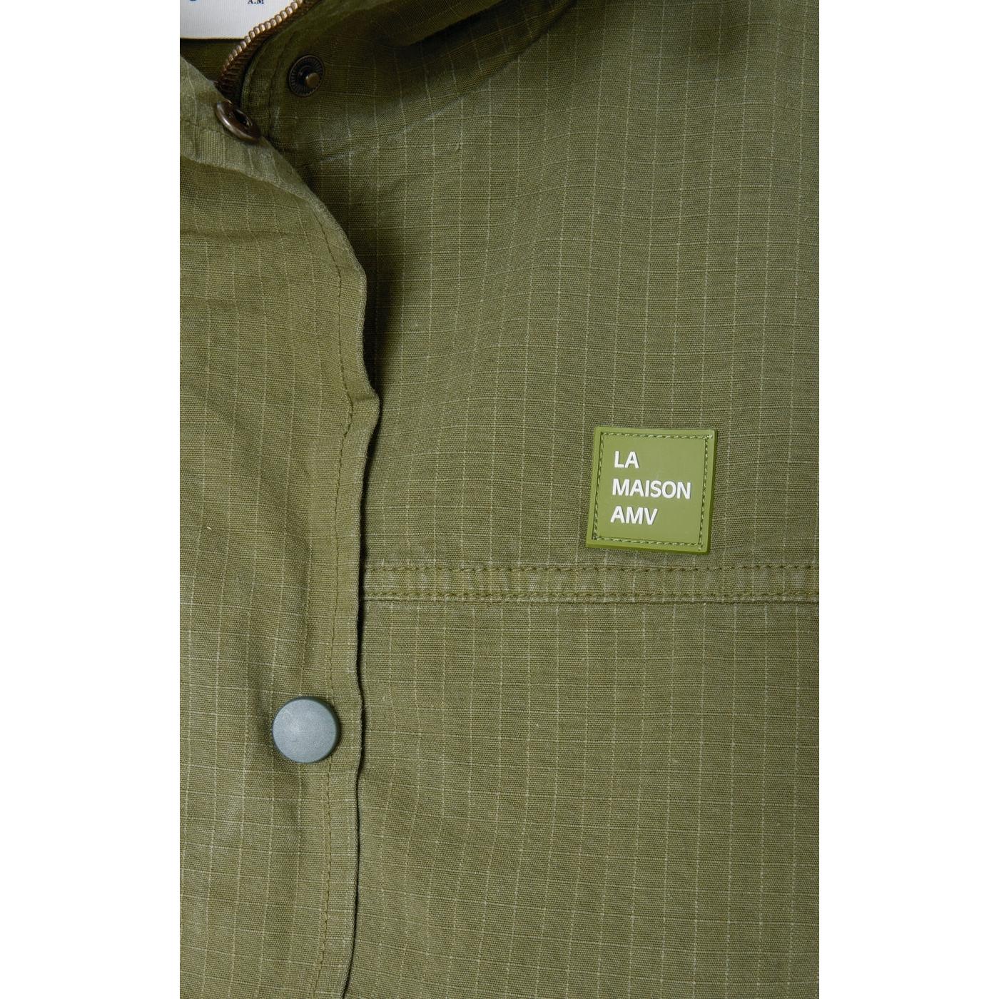 Straight Mid-Length Parka - Khaki - Women