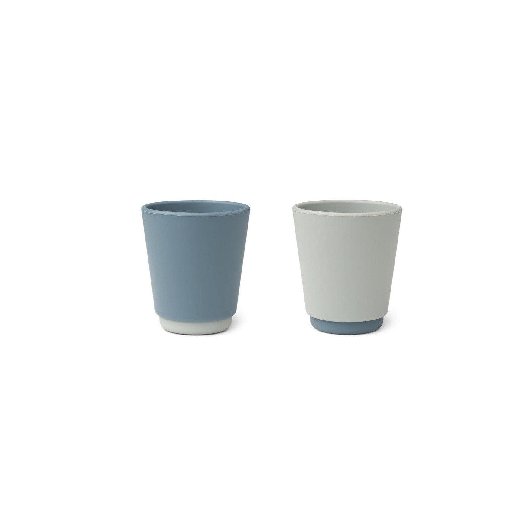 Tasse En Silicone Bicolore Enfant - Lot De 2 Rachel - Blue Mix
