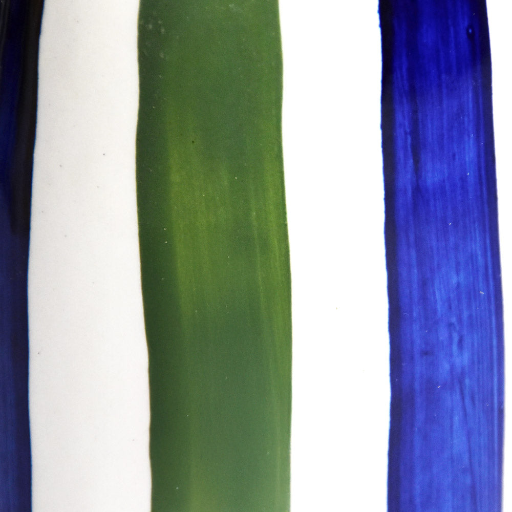 Bouteille D'Huile - Bleu & Vert Linhas