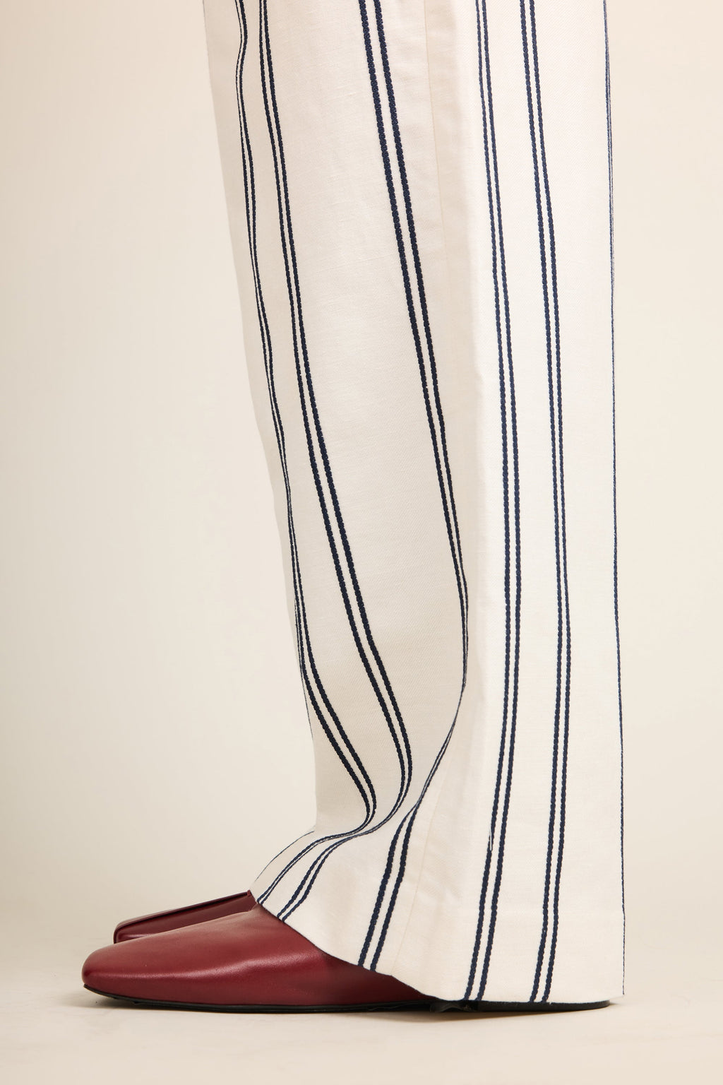 Lightweight Striped Palazzo Trousers