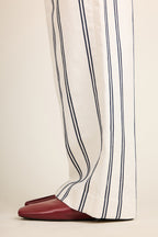 Lightweight Striped Palazzo Trousers
