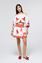 Falda Pia - Red Parrot