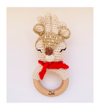 Personalized Crochet Baby Rattle
