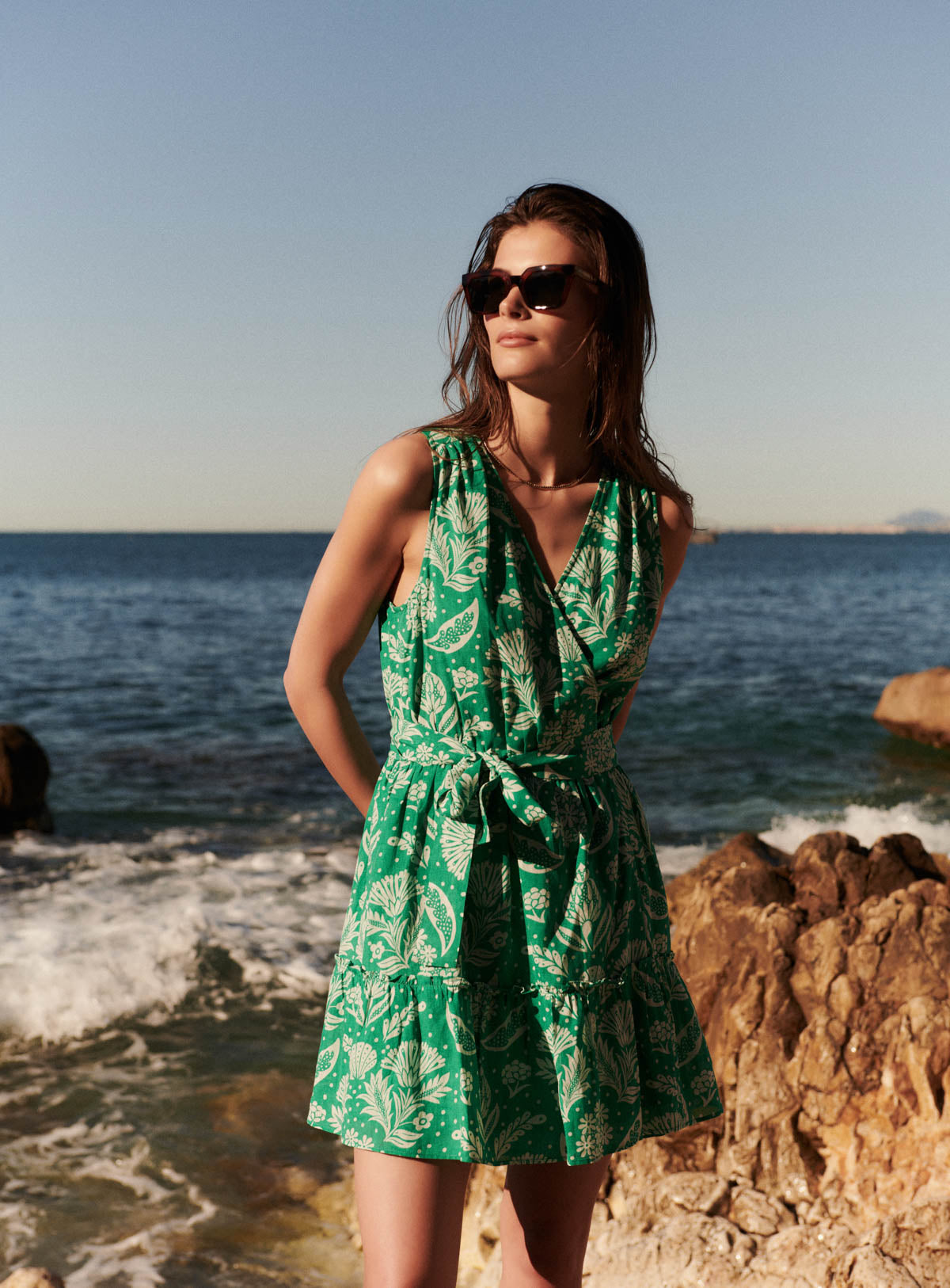Robe Courte Rey Seashell - Jade
