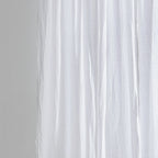 Curtain - Washed Linen With Gathering Braid - White