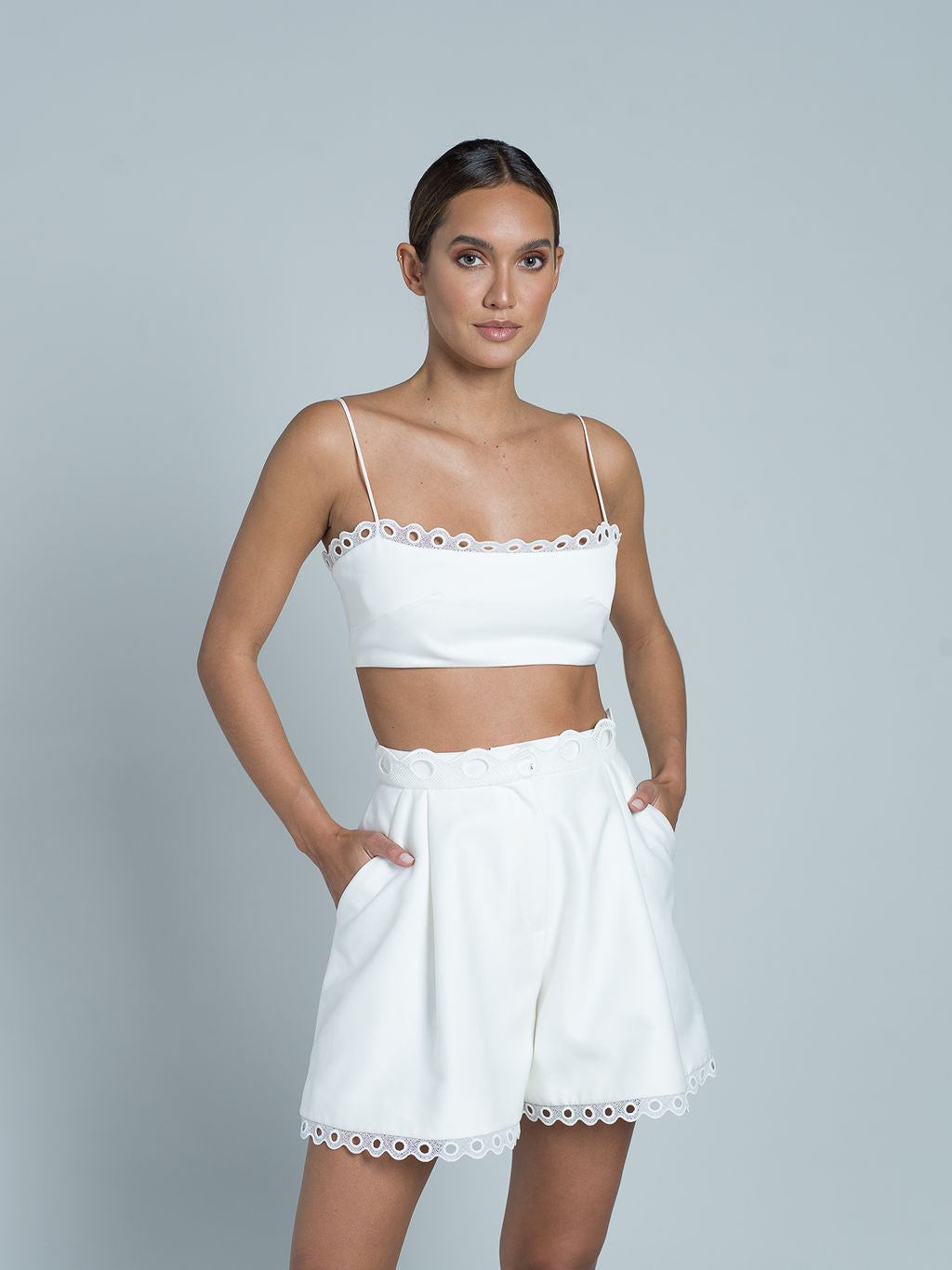 Pantalón corto Dua - Blanco