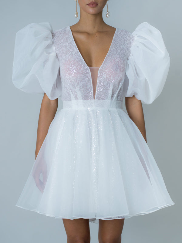 Schiffer Dress - White