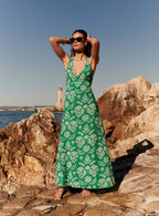 Rina Seashell Midi Dress - Jade