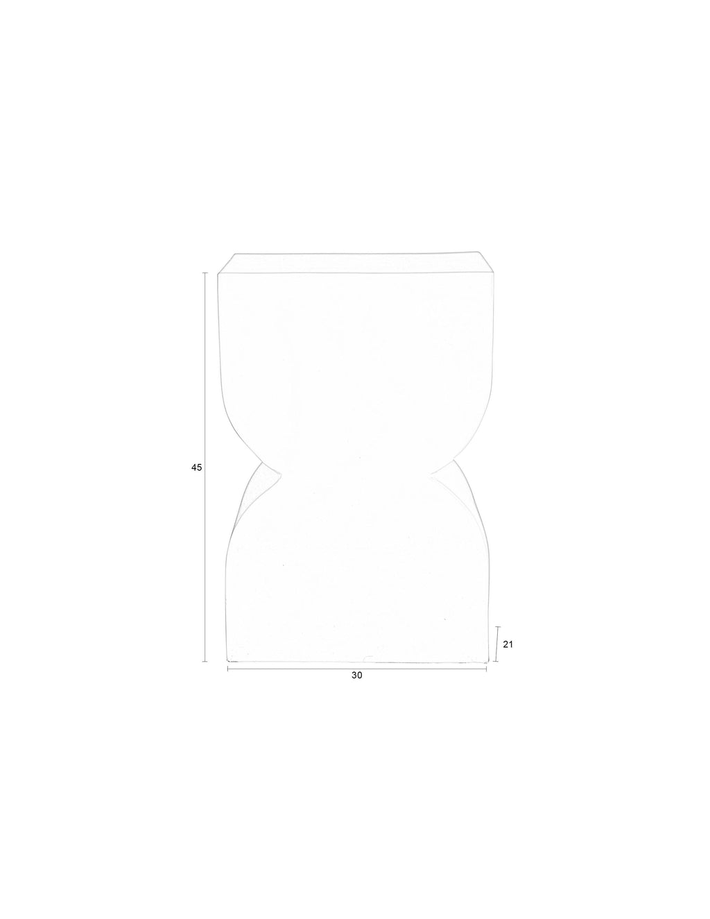 Cones - Table D'Appoint - Aluminium - Argent Brillant