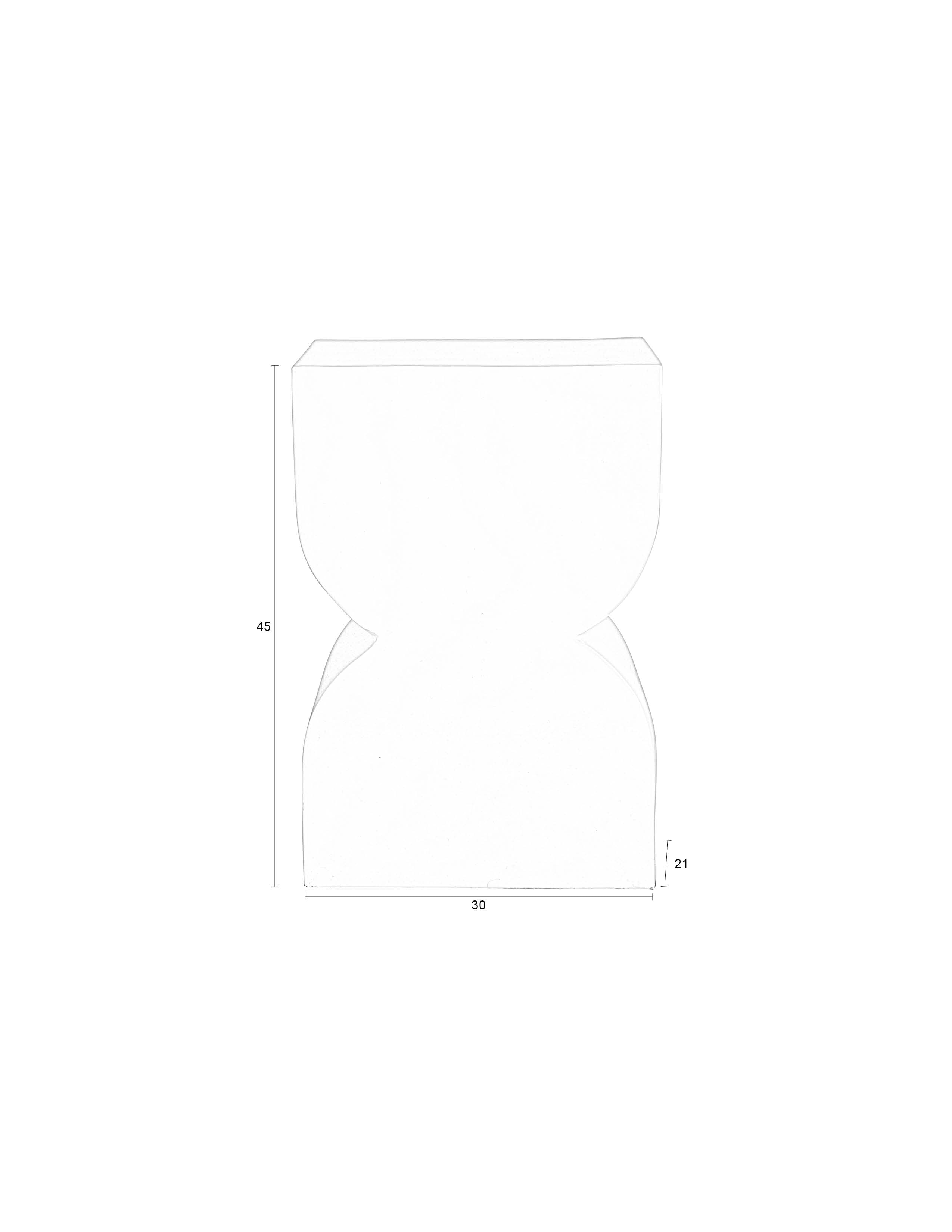 Cones - Table D'Appoint - Aluminium - Argent Brillant