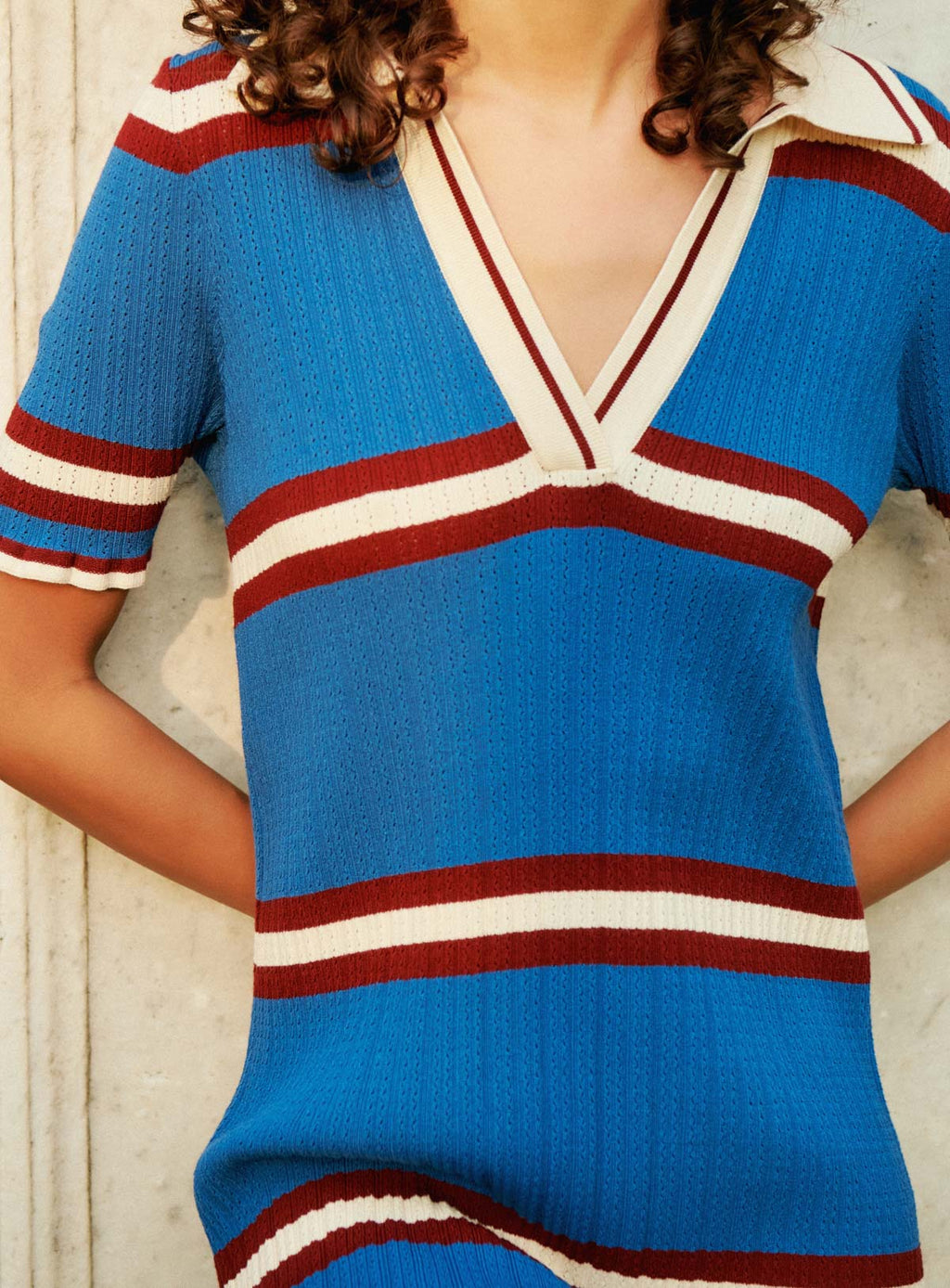 Vestido de punto Rida - Azul
