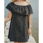 Robe Bardot - Lin Noir
